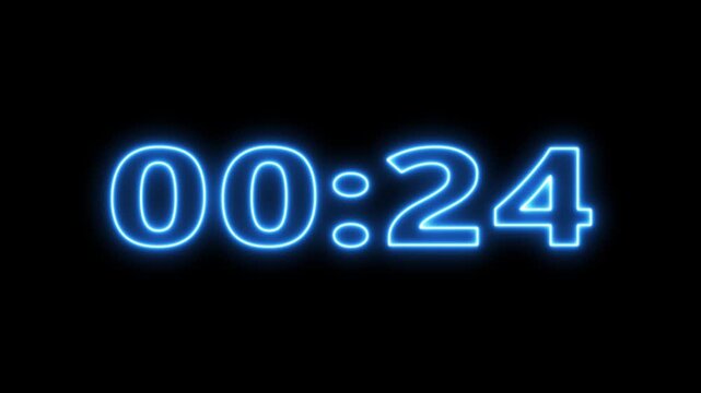 30 to 0 second countdown digital clock timer icon, Digital Countdown Clock &ndash; 30 Seconds 30 second, countdown, advertisement, alarm, animation, icon
