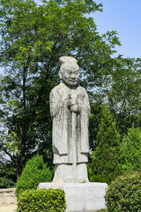 Obraz premium Stone Official Statue at Qianling Mausoleum, Shaanxi China