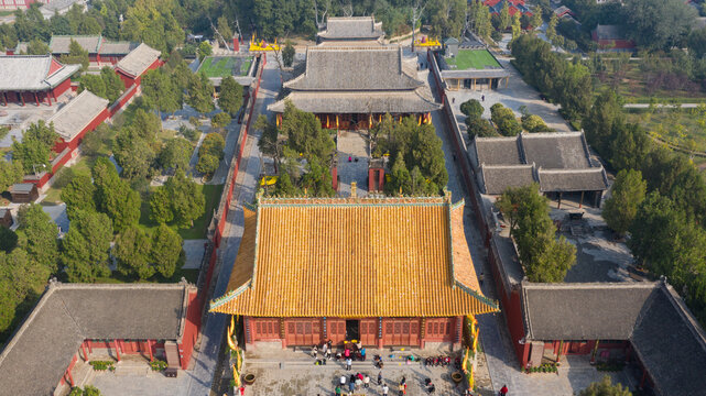 Fuxi Mausoleum Aerial View, Zhoukou Henan China