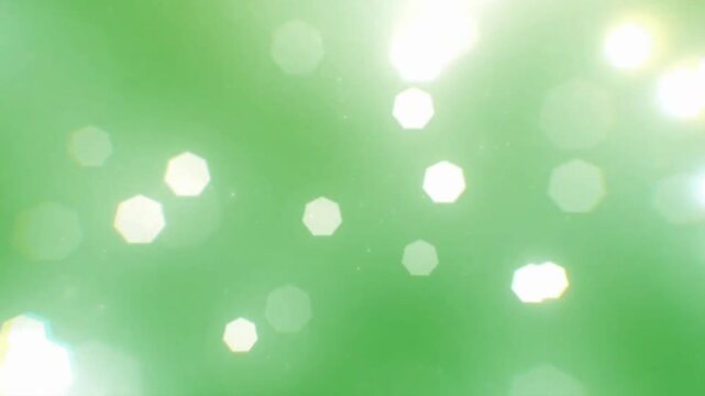 Bokeh white light green screen. 4K Video.