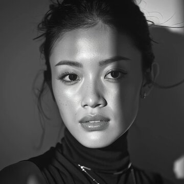 model bewegt sich in sommerlicher kleidung in einem fotoshooting in einem atelier, casual denim highkey isoliert wei&szlig;er hintergrund