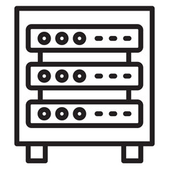 Server Rack Vector Icon