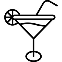 Martini glass Vector Icon
