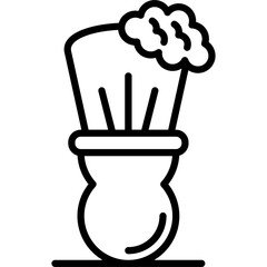 Shaving brush Vector Icon