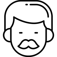 Mustache Vector Icon