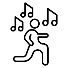 Aerobics Vector Icon