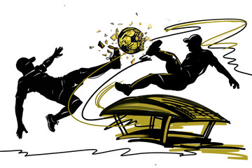  Golden​ Impact​ Contemporary​ Teqball​ Action​ Series​