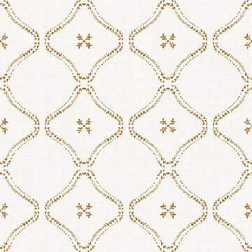 Modern bohemian abstract tile seamless pattern, delicate endless texture. Minimalist chic home aesthetic. Rustic neutral earth tone Nursery print