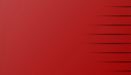 Red Abstract Geometric Background with Horizontal Lines.