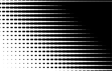 Black and White Halftone Gradient Speed Lines.