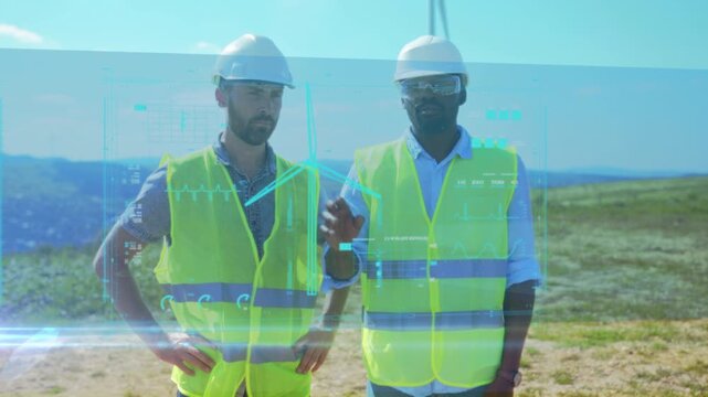 Wind industry specialists leverage augmented reality to jointly evaluate turbine performance on sunny elevations