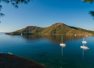 Boats in Dat&ccedil;a's wonderful bays, Muğla, T&uuml;rkiye 
