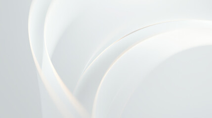 Fototapeta na wymiar Light Reflections on Curved Surfaces in White Background