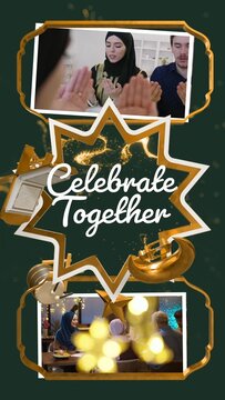 Eid and Ramadan Golden Reveal - Vertical