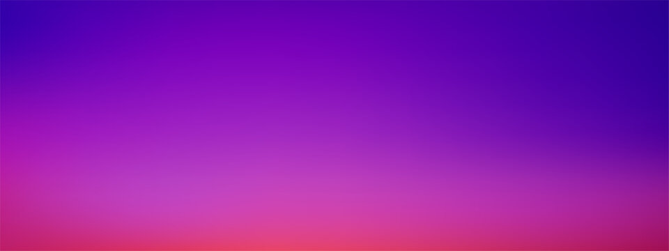Purple gradient backdrop with warm sunset colors flowing into neon pink and gold shades, offering a smooth abstract background ideal for creative posters and luxury presentations. Vector illustration.