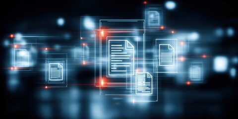 Fototapeta premium A complete search process supports assurance as a secure system verifies every document using a checklist that builds confidence and organized control across digital operations