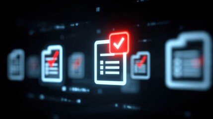 Fototapeta premium A secure system delivers assurance by managing complete search processes and checklist verified documents