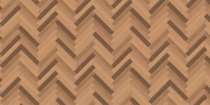 Classic wooden herringbone parquet pattern featuring oak and maple floor planks arranged in a refined zigzag layout ideal for interior visuals top view textures and premium timber design