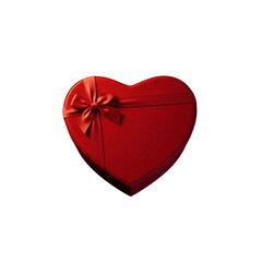 red heart on white background
