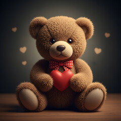 teddy bear with heart