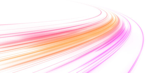 Luminous green neon waves PNG. Colored shiny sparks of spiral wave. Curved bright speed line swirls.  © goldstock