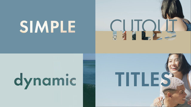 Simple Slide Cutout Titles