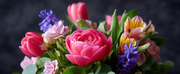 Obraz premium Thoughtful presents and vibrant blooms enhance March 8 celebrations.