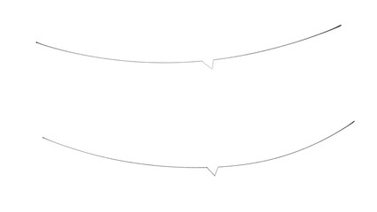 細い鉛筆で書かれた、手書きの大人おしゃれなふきだし