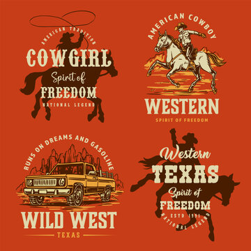 Western cowboy spirit in Texas