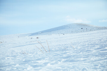Obraz premium Snow in mountain. Background. Winter