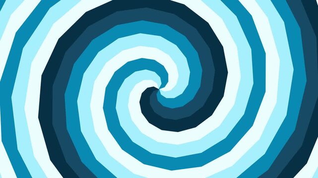 motion hypno Horizontal Blue swirling spiral pattern animation background