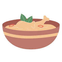 chicken curry called opor ayam in ramadan kareem islamic 