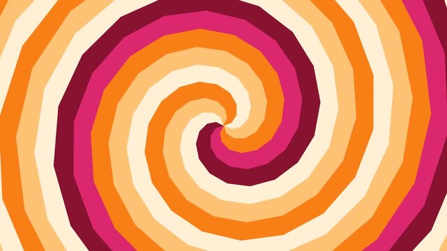 motion hypno Horizontal Vibrant Orange Pink Spiral Gradient Animation