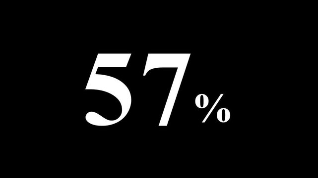 abstract 57 percent animation on black background.