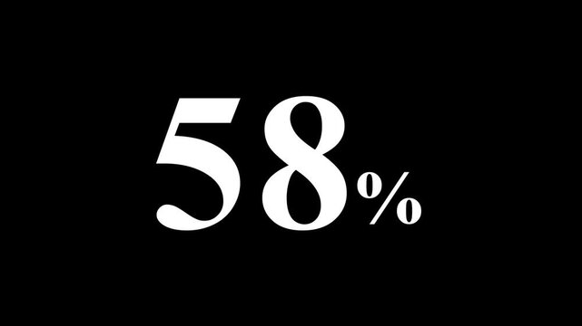 abstract 58 percent animation on black background.