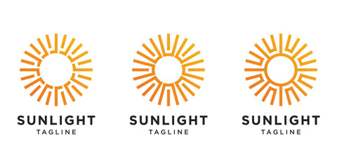 Obraz premium Modern sunlight logo design collection