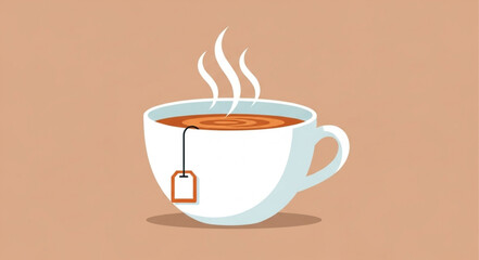 Obraz premium cup of hot coffee