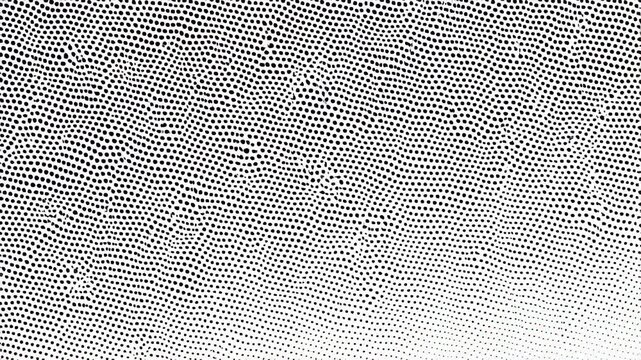 Abstract black and white dotted pattern creating a sense of movement and depth. Ideal for backgrounds in modern design and artistic projects