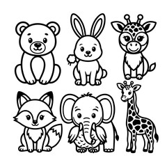 animal icon set