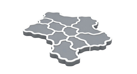 3D Map Representation of Regions