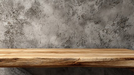 Rustic Brown Metal Beam on Distressed Gray Concrete Wall Industrial Texture Background Surface with Weathered Appearance and Rough Texture for Product Mockups and Overlays