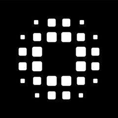 Core Digital Pixel Pattern Icon &ndash; Abstract Geometric Square Logo 
