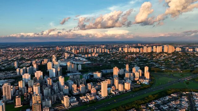 Aerial view of the southern zone of Ribeir&atilde;o