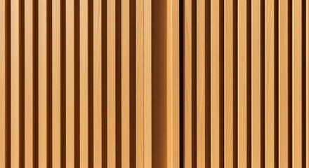 Fototapeta premium Warm wooden slats with rich brown shadows