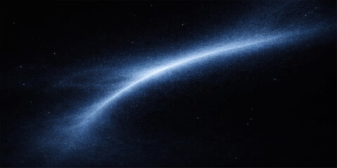 A vibrant blue planet glows against a dark cosmos filled with bright stars and a swirling nebula in this artistic galaxy illustration of the deep universe © MdShakibAhamed