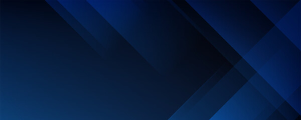 Blue black abstract background geometry shine and layer element vector for presentation design