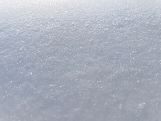 Snow surface close up as background