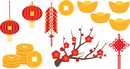 Vibrant Chinese New Year decorations