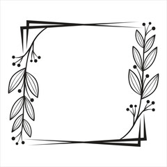  floral frame border Vector