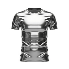 Shiny Metallic T Shirt Fashion Design.
